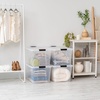 image:imageIRIS USA 72 QT Plastic Storage Box with Lid and Latches  8 Pack  BPAFree SeeThrough Organizing Solution Durable Nestable Stackable Containers Secure Pull Handle  ClearClear