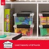 image:imageIRIS USA 72 QT Plastic Storage Box with Lid and Latches  8 Pack  BPAFree SeeThrough Organizing Solution Durable Nestable Stackable Containers Secure Pull Handle  ClearClear