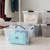 image:imageIRIS USA 72 QT Plastic Storage Box with Lid and Latches  8 Pack  BPAFree SeeThrough Organizing Solution Durable Nestable Stackable Containers Secure Pull Handle  ClearClear