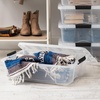 image:imageIRIS USA 72 QT Plastic Storage Box with Lid and Latches  8 Pack  BPAFree SeeThrough Organizing Solution Durable Nestable Stackable Containers Secure Pull Handle  ClearClear