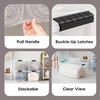 image:imageIRIS USA 72 QT Plastic Storage Box with Lid and Latches  8 Pack  BPAFree SeeThrough Organizing Solution Durable Nestable Stackable Containers Secure Pull Handle  ClearClear