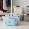 image:imageIRIS USA 72 QT Plastic Storage Box with Lid and Latches  8 Pack  BPAFree SeeThrough Organizing Solution Durable Nestable Stackable Containers Secure Pull Handle  ClearClear