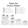 image:imageIRIS USA 72 QT Plastic Storage Box with Lid and Latches  8 Pack  BPAFree SeeThrough Organizing Solution Durable Nestable Stackable Containers Secure Pull Handle  ClearClear