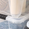 image:imageIRIS USA 72 QT Plastic Storage Box with Lid and Latches  8 Pack  BPAFree SeeThrough Organizing Solution Durable Nestable Stackable Containers Secure Pull Handle  ClearClear