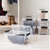 image:imageIRIS USA 72 QT Plastic Storage Box with Lid and Latches  8 Pack  BPAFree SeeThrough Organizing Solution Durable Nestable Stackable Containers Secure Pull Handle  ClearClear