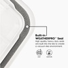 image:imageIRIS USA WeatherPro 74 Qt Storage Bins with Lids 4 Pack BPAFree Plastic Gasket Box with Tight Latch and Seal Stackable Nestable Tote Tub  ClearBlack106 Qt