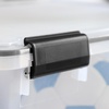 image:imageIRIS USA WeatherPro 74 Qt Storage Bins with Lids 4 Pack BPAFree Plastic Gasket Box with Tight Latch and Seal Stackable Nestable Tote Tub  ClearBlack156 Qt