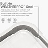 image:imageIRIS USA WeatherPro 74 Qt Storage Bins with Lids 4 Pack BPAFree Plastic Gasket Box with Tight Latch and Seal Stackable Nestable Tote Tub  ClearBlack74 Qt