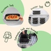 image:imageIRIS USA Meal Prep Containers 36oz  50 Pack 100Piece 2Compartment  Reusable Food Storage Containers with Lids Plastic Kitchen Food Prep To Go Lunch Box Microwave Freezer Dishwasher Safe34 Oz  1 comp