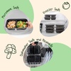 image:imageIRIS USA Meal Prep Containers 36oz  50 Pack 100Piece 2Compartment  Reusable Food Storage Containers with Lids Plastic Kitchen Food Prep To Go Lunch Box Microwave Freezer Dishwasher Safe36 Oz  2 comp