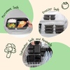 image:imageIRIS USA Meal Prep Containers 36oz  50 Pack 100Piece 2Compartment  Reusable Food Storage Containers with Lids Plastic Kitchen Food Prep To Go Lunch Box Microwave Freezer Dishwasher Safe36 Oz  3 comp