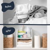 image:imageIRIS USA Modular Storage Organizer 2 Pack Made in USA Collapsible  Foldable With Stacking Pins ToolFree Closet Bathroom Laundry Organization21 Qt Basket  2 Pack