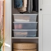 image:imageIRIS USA Modular Storage Organizer 2 Pack Made in USA Collapsible  Foldable With Stacking Pins ToolFree Closet Bathroom Laundry Organization33 Qt Short  3 Pack
