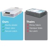 image:imageIRIS USA Modular Storage Organizer 2 Pack Made in USA Collapsible  Foldable With Stacking Pins ToolFree Closet Bathroom Laundry Organization40 Qt  3 Pack