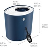 image:imageIRIS USA XXLarge Top Entry Cat Litter Box Dog Proof GrayWhite  Extra Large Heavy Duty Plastic Big Cats Secure 4Buckle Lock Tracking Control Lid Quick CleanupNavy