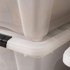 image:imageIRIS USA 8 Pack Stackable Storage Bin 32 Quart Plastic Container Totes with Latching Lids for Home and Office Organization PearlPearl