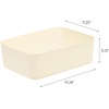 image:imageIRIS USA Plastic Storage Basket with Lid 16Pack Stackable for Kitchen Bathroom Bedroom Closet Kids Room Office Easy to Clean Stylish Design Shelf Organizer PearlOff White