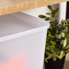 image:imageIRIS USA Plastic Storage Basket with Lid 16Pack Stackable for Kitchen Bathroom Bedroom Closet Kids Room Office Easy to Clean Stylish Design Shelf Organizer PearlPearl