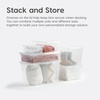 image:imageIRIS USA 13 Qt and 7 Qt Plastic Storage Bins with Lids Buckles 18 Piece Combo Nestable Stackable Closet Garage Totes Boxes Organizing  ClearClear