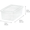 image:imageIRIS USA 13 Qt and 7 Qt Plastic Storage Bins with Lids Buckles 18 Piece Combo Nestable Stackable Closet Garage Totes Boxes Organizing  ClearClearPearl
