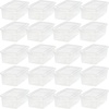 image:imageIRIS USA 13 Qt and 7 Qt Plastic Storage Bins with Lids Buckles 18 Piece Combo Nestable Stackable Closet Garage Totes Boxes Organizing  ClearClearPearl