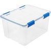 image:imageIRIS USA 27 Quart 3 Pack and 44 Quart 2 Pack WeatherPro Storage Boxes with Airtight Seal Lids