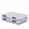 image:imageIRIS USA 4Pack 12 Qt Storage Bins with Lids Plastic Box ClearBlackClearBlack