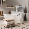 image:imageIRIS USA 8 Pack 54 Qt Storage Bin Plastic Gasket Box Tight Latching Lids Pearl54 Qt