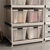 image:imageIRIS USA 8 Pack 54 Qt Storage Bin Plastic Gasket Box Tight Latching Lids Pearl54 Qt