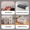 image:imageIRIS USA 8 Pack 54 Qt Storage Bin Plastic Gasket Box Tight Latching Lids Pearl54 Qt