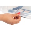 image:imageIRIS USA Large Sliding Drawer Storage Box Drawer Container for Office Closet Bathroom Dorm Organization WhiteClear