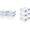 image:imageIRIS USA 265 amp 44 Quart WEATHERPRO 4 Pack and 265 Quart 3 Pack Storage Boxes with Latching Lid and Seal