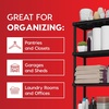 image:imageIRIS USA 4Shelf Light Duty Plastic Storage Shelves 200lb Capacity 48 H x 24 W x 12 D Medium Modular Shelving Unit Storage Organizer for Bathroom Laundry Garage amp Home Storage Rack  BlackBlack