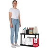 image:imageIRIS USA 4Shelf Light Duty Plastic Storage Shelves 200lb Capacity 48 H x 24 W x 12 D Medium Modular Shelving Unit Storage Organizer for Bathroom Laundry Garage amp Home Storage Rack  BlackBlack