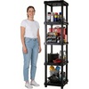 image:imageIRIS USA Plastic Storage Shelves Made in USA 5Tier Square Connector5 Tier  Square